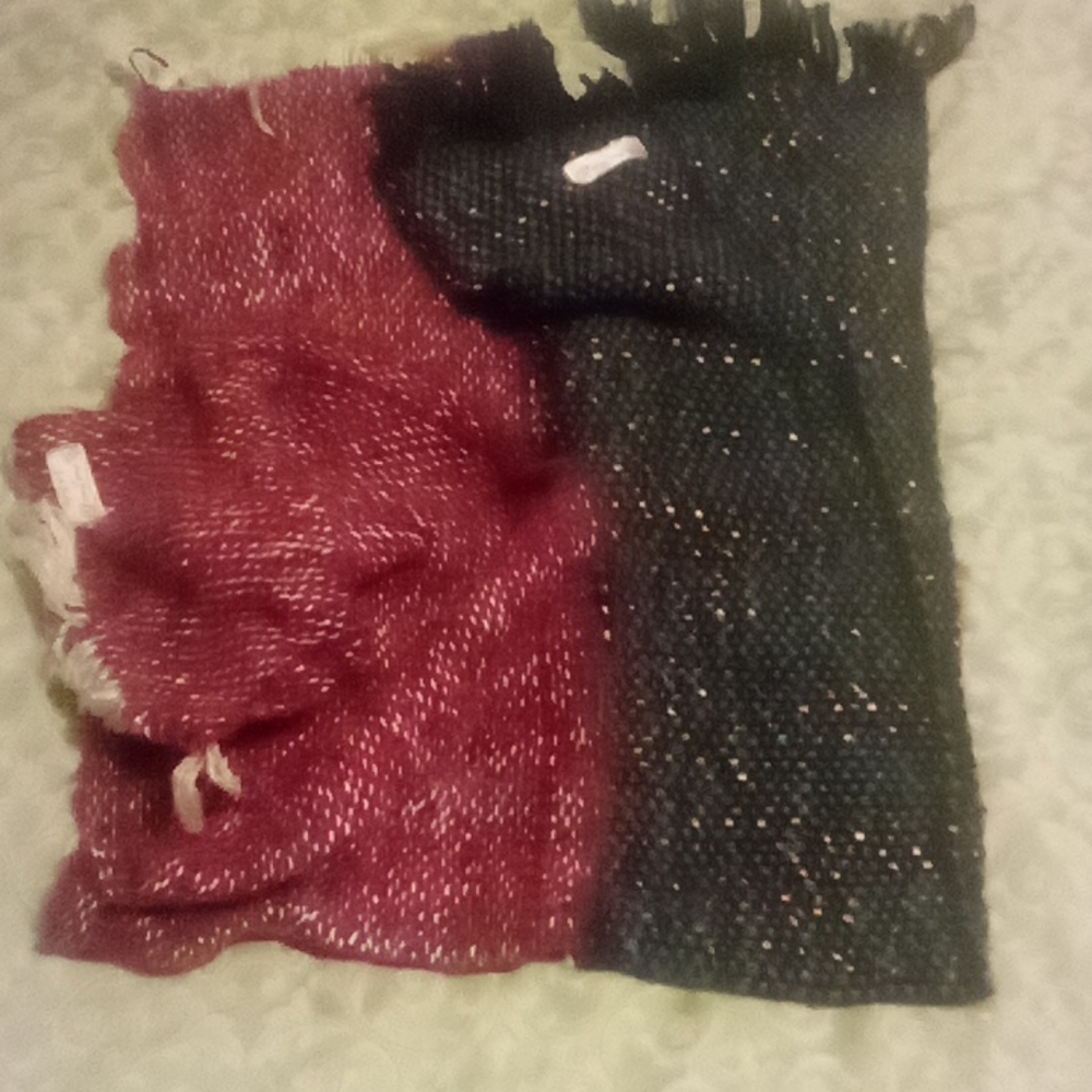 Two scarfs hand woven by jack butler!